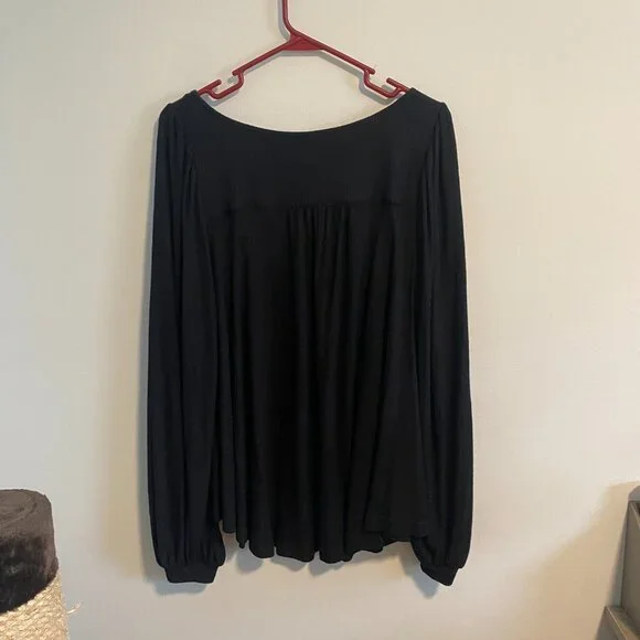 Free People Devin Henley Black - NWOT - Picture 4 of 5